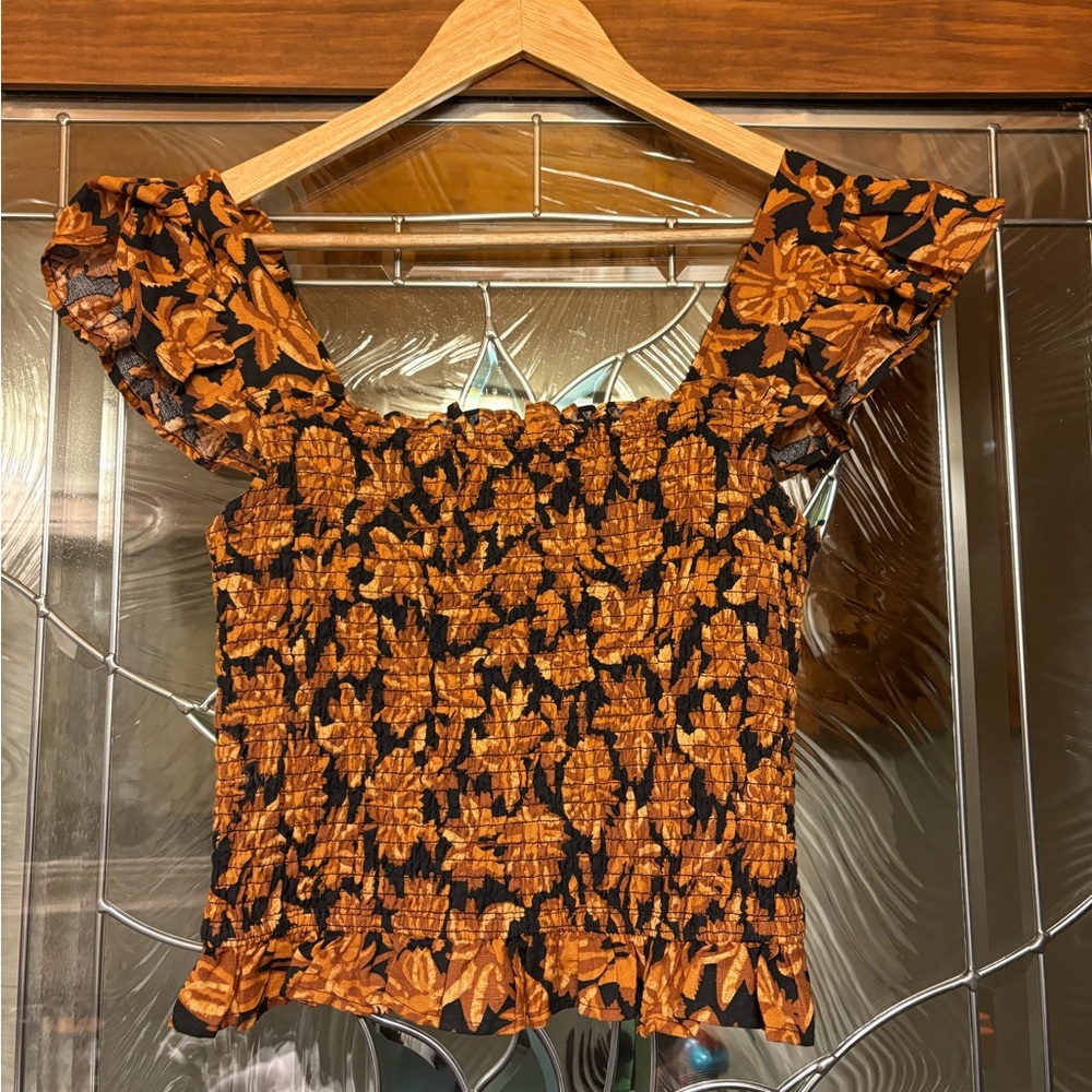 Sezane Elodia Blouse Dela Print - Size 6